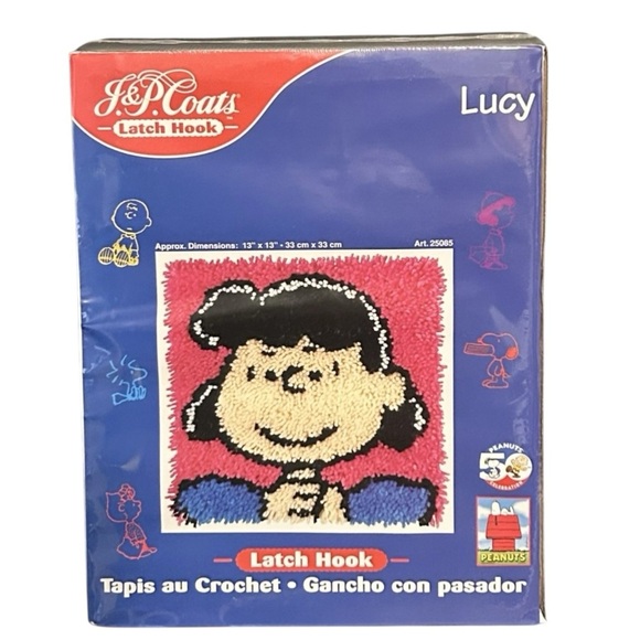 Lucy & Charlie Brown Latch Hook Kit sealed new - Picture 2 of 7